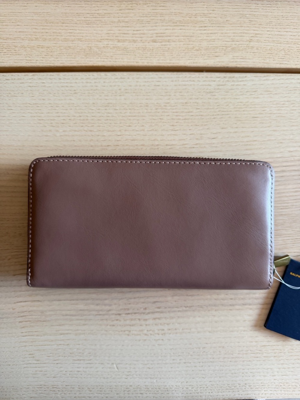 Polo Ralph Lauren Mauve Zip Around Continental Leather Wallet - Picture 7 of 13